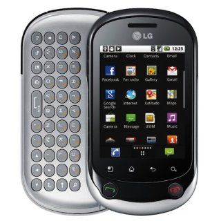 UNLOCKED BLACK/SILVER LG Optimus Chat LG C555 3G Phone, Slide Out QWERTY Keyboard, 3MP Camera, Google Android, NEW, BULK PACKAGED, 2G GSM 850/900/1800/1900MHZ, 3G HSPA 850/1900MHZ Cell Phones & Accessories