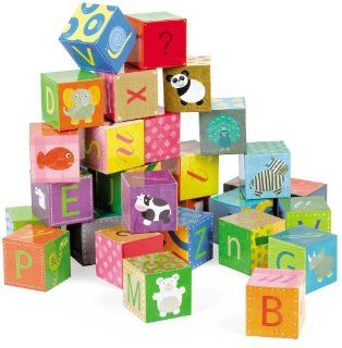Janod 32 Blocks   Alphabet Toys & Games
