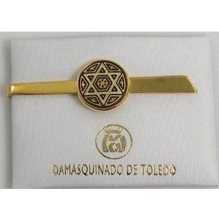 Damascene Gold Men's Tie Bar Star of David by Midas of Toledo Spain  Other Products  
