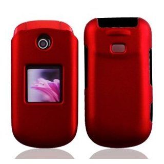 Boundle Accessory for U.S. Cellular Samsung R270 Chrono 2   Red Hard Case Protector Cover + Lf Screen Wiper Cell Phones & Accessories