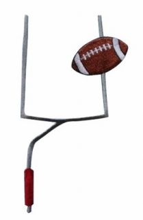 ID #1465 Football Goal Post Embroidered Iron On Applique Patch