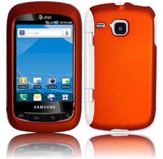 Orange Hard Case Cover for Samsung Doubletime i857 Cell Phones & Accessories