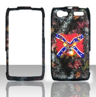 2D Camo Flag Stem Real Mossy Motorola Electrify 2 XT881 U.S. Cellular Case Cover Hard Phone Case Snap on Cover Rubberized Touch Protector Cases Cell Phones & Accessories