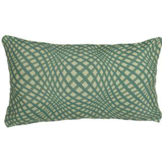 12" X 20" Lumbar Teal Indoor Pillow with Zipper   Throw Pillows