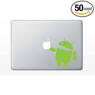 Android Eating Apple Vinyl MacBook Decal Other Products