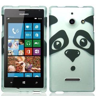 For Straight Talk Huawei H883G Ascend W1 Hard Snap on Case Panda 