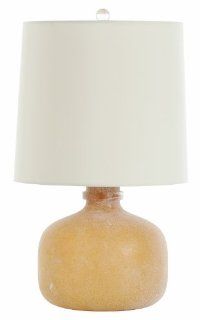 Arteriors 17034 883 Cheyenne Amber Ash Rolled Glass Lamp   Table Lamps  