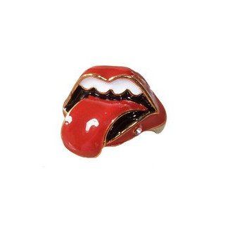 Red Lips Rock & Roll Ring (Size 6) Jewelry