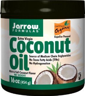 Jarrow Formulas Coconut Oil 100% Organic, Extra Virgin, 16 Ounce Health & Personal Care