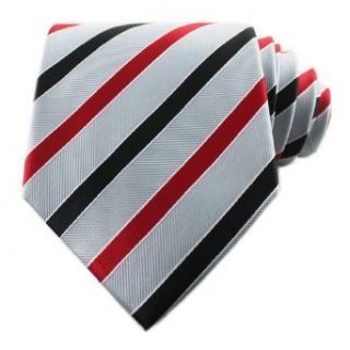 Grey & Red Striped Tie Set / Formal Business Neckties at  Men�s Clothing store Bed And Bath Products