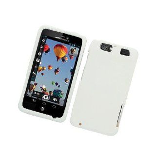 Motorola Atrix HD MB886 White Hard Cover Case Cell Phones & Accessories
