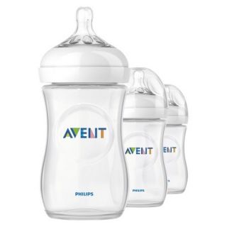 Philips Avent BPA Free Natural 9 Ounce Polypropylene Bottles, 3 Pack