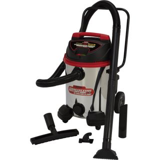 Alton 16 Gallon Stainless Steel Wet/Dry Vac   6.5 HP Motor, Model AT18008