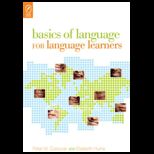 Basics of Language for Language Learners