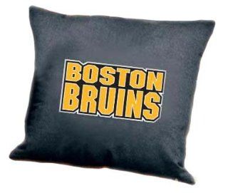 Boston Bruins Hockey Pillow 18" Square Denim   Childrens Pillows