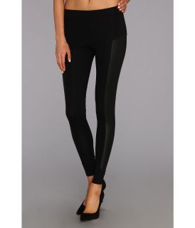 C&C California Ponte Legging w/Leather Panels Womens Jeans (Black)