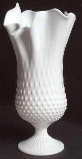 Fenton Hobnail Milk Glass 12 To 15 Inch Medium Swung Vase   Milk Glass