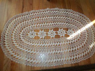 Oval Shaped Crochet Doily  Table Runners  