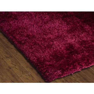 Sands Soft Shag Ruby Red Area Rug (36 X 56)