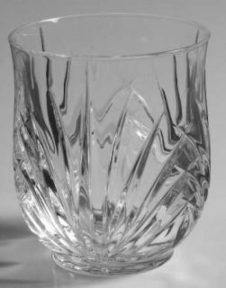 Cristal DArques Durand Madrigal Double Old Fashioned   Cut Fan Design On Bowl,
