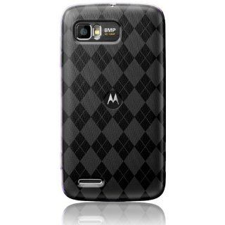 Motorola Atrix 2 MB865   Smoke Checker Argyle Transparent TPU Flex Skin Case [AccessoryOne Brand] Cell Phones & Accessories
