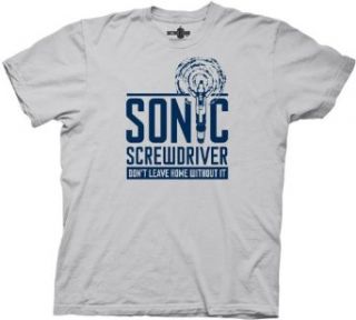 Doctor Who Sonic Screwdriver Don't Leave Home T shirt Movie And Tv Fan T Shirts Clothing