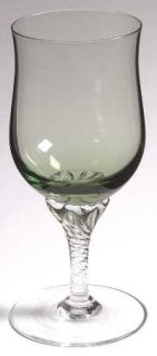 Celebrity Stratford Wine Glass   Green Bowl, Clear Stem