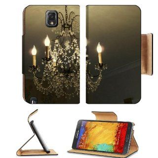Fancy White Chandelier Rich Room Samsung Galaxy Note 3 N9000 Flip Case Stand Magnetic Cover Open Ports Customized Made to Order Support Ready Premium Deluxe Pu Leather 5 15/16 Inch (150mm) X 3 1/2 Inch (89mm) X 9/16 Inch (14mm) MSD Note cover Professional 