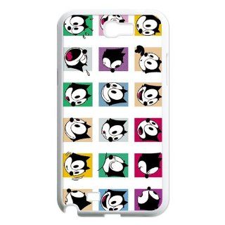 Custom Felix The Cat Back Cover Case for Samsung Galaxy Note 2 N7100 N764 Cell Phones & Accessories