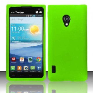 For LG Lucid 2 VS870 (Verizon) Silicon Skin Case   Neon Green SC Cell Phones & Accessories