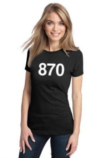 870 AREA CODE Ladies' T shirt / Jonesboro, West Memphis Novelty T Shirts Clothing
