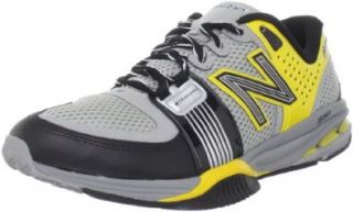 New Balance Men's MX871 Cross Training Shoe, Silver/Yellow, 7.5 2E US Cross Trainer Shoes Shoes
