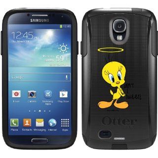 Tweety   Arms to Side design on a Black OtterBox Commuter Series Case for Samsung Galaxy S4 Cell Phones & Accessories