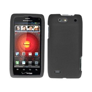 Motorola XT894 Droid 4 Hard Plastic Snap on Cover Black Rubberized Verizon Cell Phones & Accessories