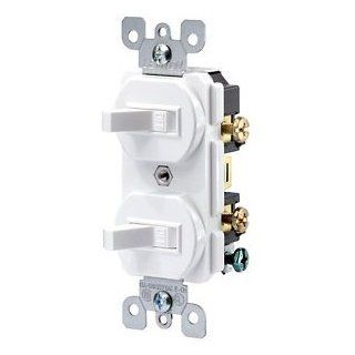 Leviton 15 amp Combination Double Switch   Wall Light Switches  