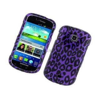 Samsung I200 (Galaxy Stellar) Purple Leopard Protective Case Cell Phones & Accessories