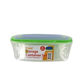 Oval Storage Containers With Lids 4 Packs of 4   Kitchen Storage And Organization Product Sets