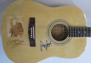 GEORGE STRAIT Signed Autograph Acoustic Guitar Custom LASER ENGRAVED George Strait Entertainment Collectibles