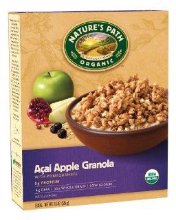 Nature's Path Organic Acai Apple Granola with Pomegranate, 11.5 Ounce Boxes, (Pack of 4)  Granola Breakfast Cereals  Grocery & Gourmet Food