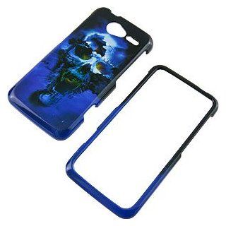 Blue Skull Protector Case for Motorola Electrify M XT901 Cell Phones & Accessories