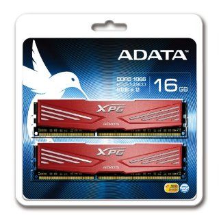 ADATA USA XPG V1.0 OC Series 16GB DDR3 1866MHZ PC3 14900 8GBx2, Red AX3U1866W8G10 DR Computers & Accessories