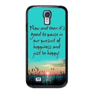 Happiness Quotes Samsung Galaxy S4 Case   Hard Shell Cell Phone Case Cell Phones & Accessories