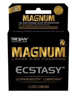 Trojan Magnum Ecstasy Condoms   Box Of 3 