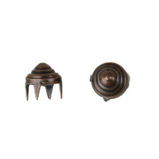 C&C Metal Products Corp 905 Beehive Cone Nailhead, Size 20, Solid Brass, Colonial Copper, 500 Pack   Shelving Hardware  
