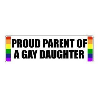 Gay Rainbow Sisters Gay Pride Bumper Sticker Proud Parent of a Gay Daughter Automotive