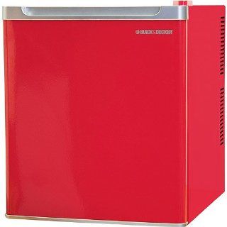 Black & Decker NuCool 1.7 Cubic Foot Compact Fridge, Fearless Red Kitchen & Dining