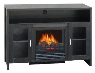 Quality Craft MM906L42FBK 1250 watt Electric Fireplace Heater with 33 Inch Mantel Ideal for Flat Screen TV, Black    
