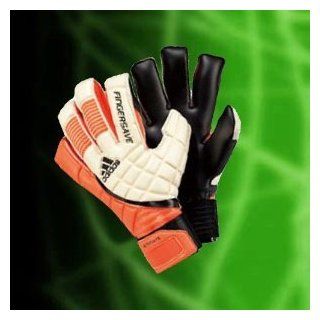 Adidas Fingersave Ultimate Goalkeeper Gloves White/Orange size 9.5 Clothing