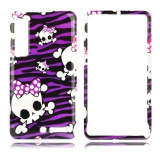 Talon Phone Case for Motorola XT883 Milestone 3, DROID 3, and XT860 4G   Baby Skull #1   Verizon   1 Pack   Case   Retail Packaging   Purple Cell Phones & Accessories