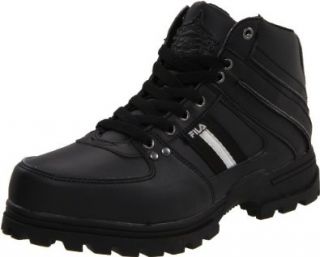 Fila Men's Scalante Boot, Black/Black/Metallic Silver, 9 M US Hiking Boots Shoes